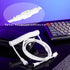 USB C Coiled Cable for Gaming Keyboard, Double-Sleeved Mechanical Coiled USB C Cable with Detachable Metal Aviator, USB-C to USB-A (White)...