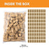 FastRack Bag of 100, #8 Straight Wine Corks for Wine Bottles | 1.73" x 0.87" (44 mm x 22 mm) Beige | Bottle Stoppers | Replacement Corks for Bottl...