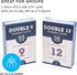 Brybelly Travel Dominos Playing Cards with Numerals - Lightweight Portable Double 12 Dominoes Set - Easy to Hold, Read, and Play for Children and ...