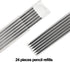 24pcs Pencil Refills, 2.8mm Pencil Refills for Carpenter Pencils, Solid Deep Hole Mechanical Construction Pencil Replacements, Pencil Lead for Mar...