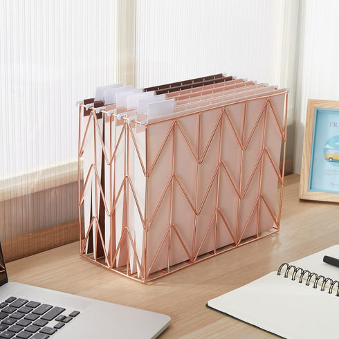 Y YOMA 6 Pack Gradient Hanging File Folders Letter Size Decorative Hanging Folder Pretty File Folder Organizer for Filing Cabinet Office Home with...