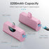 USB-C Portable Charger Power Bank 5200mAh,Ultra Compact LCD Display Battery Pack Backup Charger Compatible with iPhone 15/15 Plus/15 Pro/15 Pro Ma...