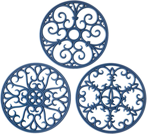 Silicone Trivet Mat - Hot Pot Holder Hot Pads for Table & Countertop - Teapot Trivet Kitchen Trivets - Non-Slip & Heat Resistant Modern Kitchen Ho...