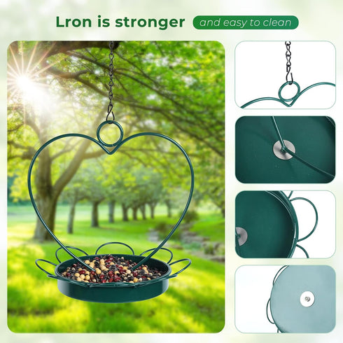 Bird Feeder for Wild Birds Outdoor Hanging Bird Feeder for Garden and Patio (7.87 * 8.66)...