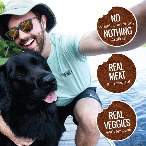All Natural Dog Treats - Healthy Skin & Coat Salmon Dog Treats - Ideal for Sensitive Stomachs or Itchy, Allergic, Dry Skin - Dehydrated, Crunchy, ...