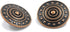 Bezelry 10 Pieces Beads Wheel Metal Shank Buttons. 23mm (7/8 inch) (Antique Copper)...