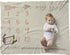 Primitives by Kathy Baby Milestone Blanket, 42 x 36-Inches, My Girl...
