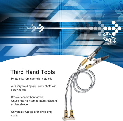 Third Hand Soldering Tool, Helping Hands Flexible Arms with Magnetic Base, Adjustable Helping Hands Welding Third Hand Soldering Station Tool for ...