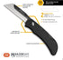 OUTDOOR EDGE 2.5" RAZOR-WORK - RazorSafe Replaceable Blade Folding Utility Knife (Black, 2 Blades)...