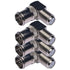 CESS Right Angle Coax F-Jack to F-Quick Push On Plug, Male/Female Adapter - Support Comcast, Time Warner, Cox Communications, Charter Communicatio...