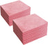 Disposable Cleaning Towels Dish Towels and Dish Cloths Reusable Towels 11.5” x 13.5”, Handy Cleaning Wipes, Pink (50)...