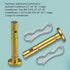25 pcs Shear Pins + 25 pcs Cotters Pins for Snowblower - Replacement 738-04124A and 714-04040 Shear Pin Kits Compatible with MTD Cub Cadet Craftsm...