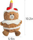 Birthday Stuffed Animals for Kids 10in Cute Fuzzy Cake Plush Toy for Girls Boys Kawaii Cozy Food Plushies for Toddler Huggable Teddy Bear Soft Toy...