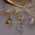 3D Sparkly Aluminum Foil Glitter Silvery Nail Foil Flakes Sequins Nail Art Supplies Nail Art Foil Glitter Gold Foil Set Nail Glitter Flakes for Ac...