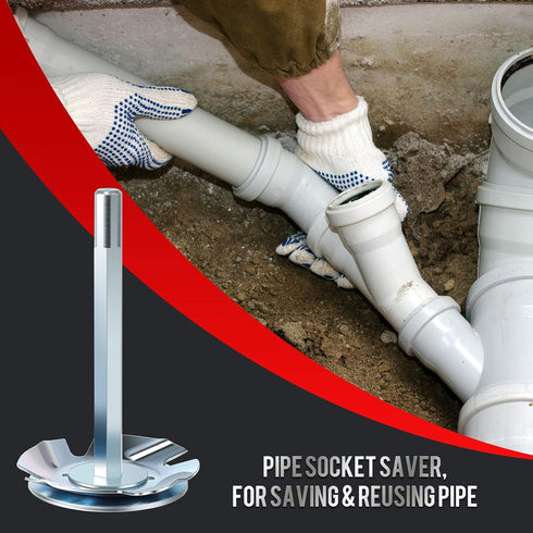 Enhon Plumbing PVC Pipe Reamer, Pipe Fitting Tools for 1/2" Speed Power Drill, Pipe Reamer PVC Fitting Saver for Removing Hub, Pipe Reamer Tool In...
