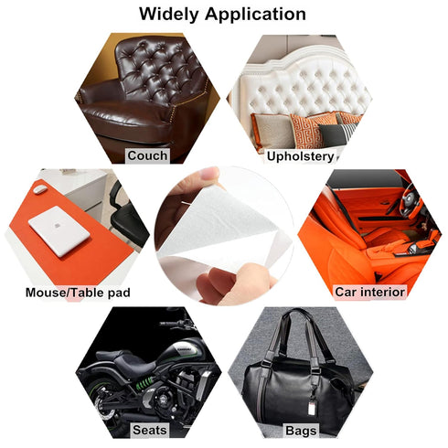 ILOFRI Leather Patch Tape, Vinyl Repair Kit 3 x 60 inches Leather Repair Patch for Furniture, Leather Couch Patch for Sofas, Furniture, Car Seats,...