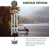Dragonfly Wind Chimes for Outside with Bright Silver,29 "Memorial Wind Chimes Create a Zen Atmosphere for Outdoor,Garden Patio Yard Decor,Unique D...