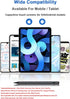 Stylus Pens for Touch Screens Magnetic POM Tip Tablet Pen Rechargeable Digital Pen Compatible with iPhone/iPad/iPad Pro/Lenovo/and Other iOS/Andro...