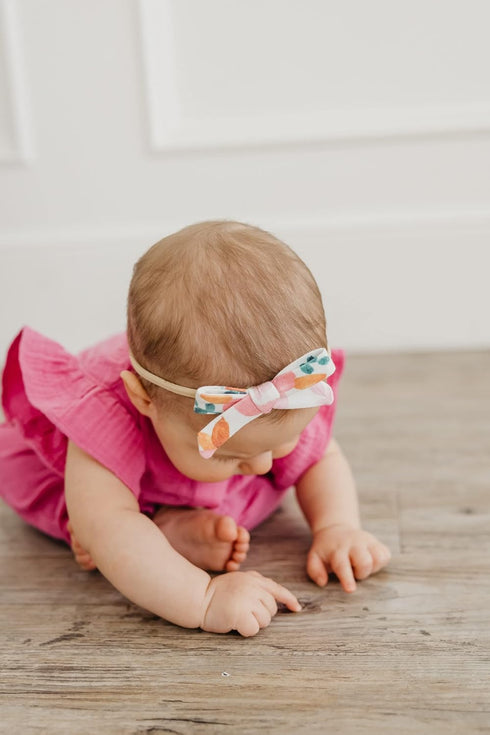 Copper Pearl Baby Bows: Stylish Headbands for Baby Girls, Premium Soft and Stretchy Baby Headbands, Perfect for Newborns, Trendy Designs - Siena...