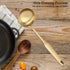 Stainless Steel Soup Ladle Spoon - Big Kitchen Spatula Turner Cooking Tool With Comfortable Grip (Gold)...
