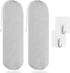 SWISSELITE 2Pcs Plastic Bag Holder, Reusable Grocery Bag Organizer, Wall Mount, 22x9 IN...