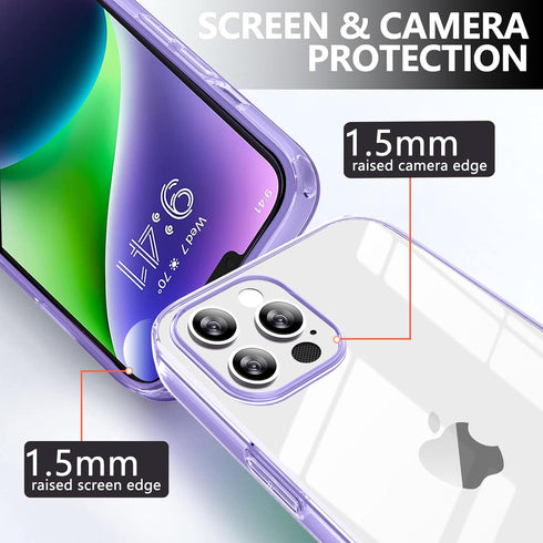 for iPhone XR Case,Clear Anti-Scratch Reinforced Corner Protective Phone Case,Hard PC+Soft TPU Shell 3in1 Slim Flexible Protective Shockproof Phon...