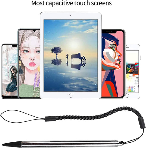 Universal High Sensitive Resistive Pen,Fine Point Stylus Tip Touch Screen Pen Tips with Spring Cord for Resistive Screen Device...