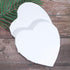 EXCEART Blank White Canvas Boards Heart Canvas Painting Drawing Board Cotton Art Panels for Oil Watercolor Paint 2pcs (Width 20cm)...