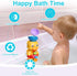 Bath Bathtub Toys for Toddlers 1 2 3 Years Old | Duck Bathtub Toys with Rotatable Waterwheel/Eyes | Bathroom Strong Suckers Water Scoop Fun Bath T...