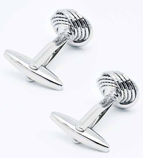 Hollow Out Twist Knot Shape Men's Cufflinks In Gift Case Silver / 14K Gold Plated Cufflinks for Men Jewelry for Wedding Party Business Birthday An...