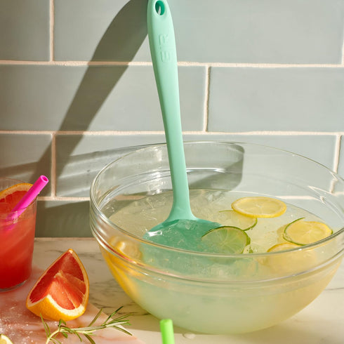 GIR: Get It Right Silicone Soup Ladle - Gray 3/4 Cup - Heat Resistant Up to 425°F & Precision Pour Edge - Seamless Dishwasher Safe Silicone Cookin...