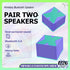 2 Pack Small Portable Bluetooth Speaker IP67 Waterproof Deep Bass HiFi Stereo Sound Noise Cancelling Hands-Free Call Mini Portable Wireless Speake...