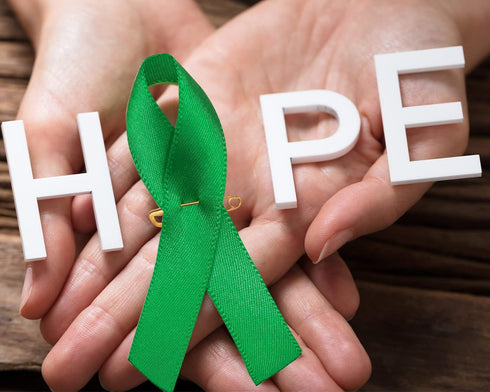 400 Pieces Mental Health Awareness Ribbon Green Satin Ribbon Lapel Pins Fabric Ribbons with Safety Pins for Women Men...