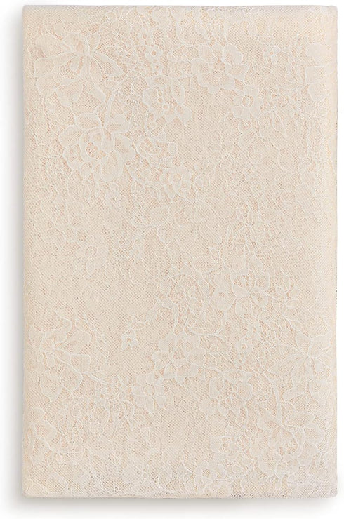 Fanqisi Ivory Lace Tablecloth 60x120 Inches Classic Wedding Lace Tablecloths Overlay Party Table Cover for Bridal Shower Reception Table Decoratio...