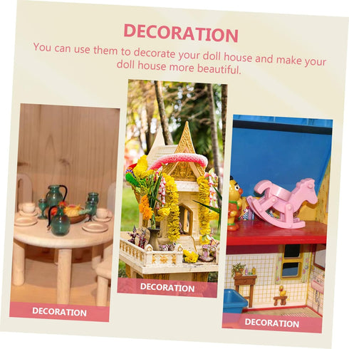 Toyvian 2pcs Dollhouse Metal Bag Doll Handbags Miniature Handbag Mini Metal Handbag Mini Doll House Model Accessories Handbag Bjd Dollhouse Bag La...