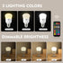 Rechargeable Light Bulb, with Remote Control, 50W Equivalent, Battery Operated LED Bulbs, Backup Puck Emergency Light for Home or Outdoor, 3 Color...
