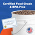 5 Gallon White Bucket & Lid, Made in The USA, Durable 90 Mil All Purpose Pail, Food Grade, Contains No BPA Plastic, Premium HPDE, 1 Pack...