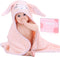 Baby Hooded Towel with Unique Animal Design Ultra Soft Thick Cotton Bath Towel for Newborn (Bunny)...