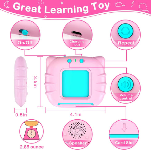 Sensory Toys Montessori Toys for 2 3 4 5 6 Year Old Speech Therapy Materials Autism Toys 192 Cards 384 Sides ABC 123 Sight Words Toddler Toys Educ...