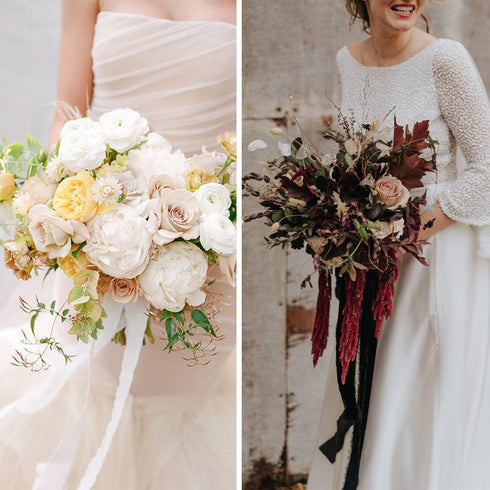 TONIFUL 4 Rolls Silk Chiffon Ribbon, 1-1/2 Inch x 22yds, Dusty Pink and Cream Chiffon Ribbons Set, Handmade Fringe Silk Ribbon for Gift Wrapping B...