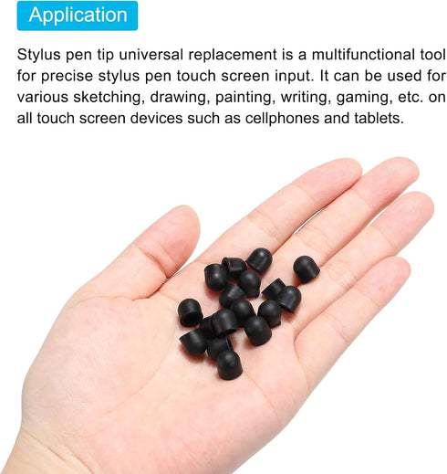 MECCANIXITY 50pcs 8mm Stylus Pen Fine Tips Conductive Rubber Capacitive Touch Screen Pens Tip Soft Universal Replacement......