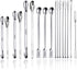 17 Pack Lab Spatula - Micro Lab Spoon/Scoop with Nickel Stainless Steel- Laboratory Mixing Spatula Sampling Spoon for Powders Gel Cap Filler, Caps...