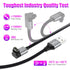 AGVEE 2 Pack 3.3ft Angled 90 Degree Braided Charger Cable Charing Cord for Garmin Watch Fenix 5 6 7, Vivoactive, Instinct, Venu, Tactix, Forerunne...