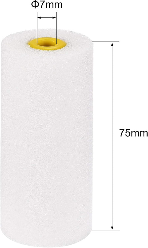 uxcell Paint Roller Cover 3 Inch Mini High-density Foam Brush for Household Wall Painting Treatment 6Pcs...