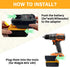 Adapter Convert for DeWalt/for Milwaukee to Ridgid AEG, DM18AR Battery Converter for DeWalt 20V&for Milwaukee M18 18V Lithium Battery to Work with...