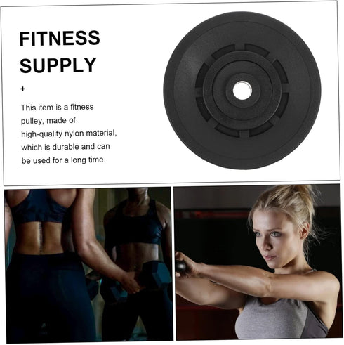 Toddmomy Pulley Wheel Pulley Gym Equipment Cable Fly Machine Cable Crossover Machine Cable Pulley Home Gym Replacement Cables Gym Pulley Universal...