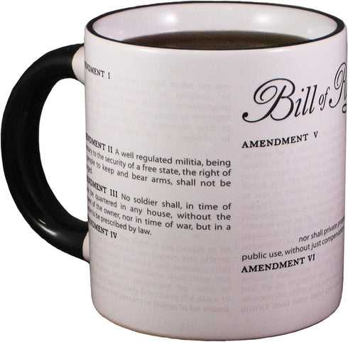 The Unemployed Philosophers Guild Color Changing Disappearing Civil Liberties Mug - Hot Coffee Transforms the Bill of Rights, Comes in Gift Box, 1...
