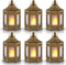 Mini Star Lantern with Flickering LED,Battery Included,Decorative Hanging Light,Christmas Decoration,Indoor Candle Lamp,Battery Lantern Indoor Use...