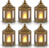 Mini Star Lantern with Flickering LED,Battery Included,Decorative Hanging Light,Christmas Decoration,Indoor Candle Lamp,Battery Lantern Indoor Use...