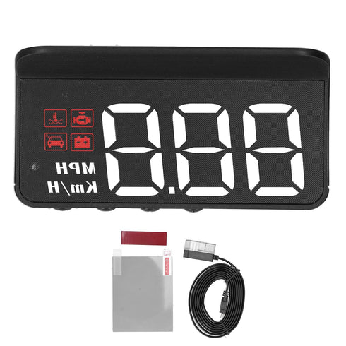 OBD2 HUD Head Up Display, Car HUD Speedometer Display Windshield Projector Multifunction Gauge Alarm Fatigue Driving Reminder......